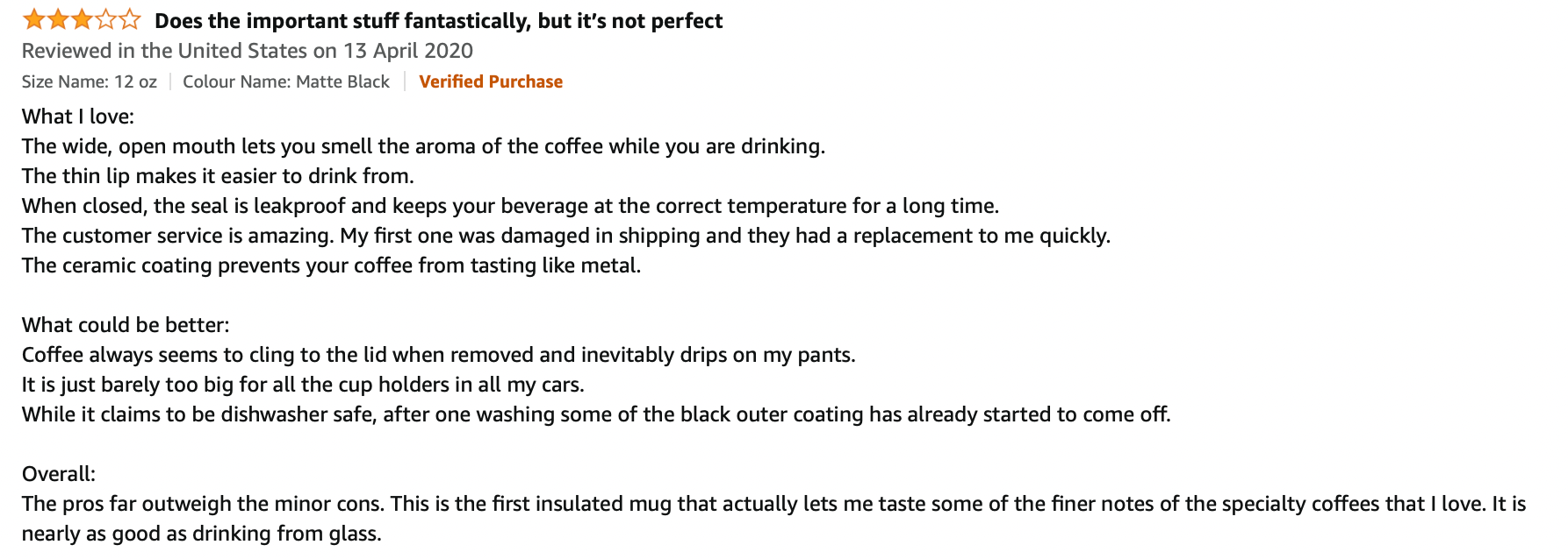 Fellow Mug Review