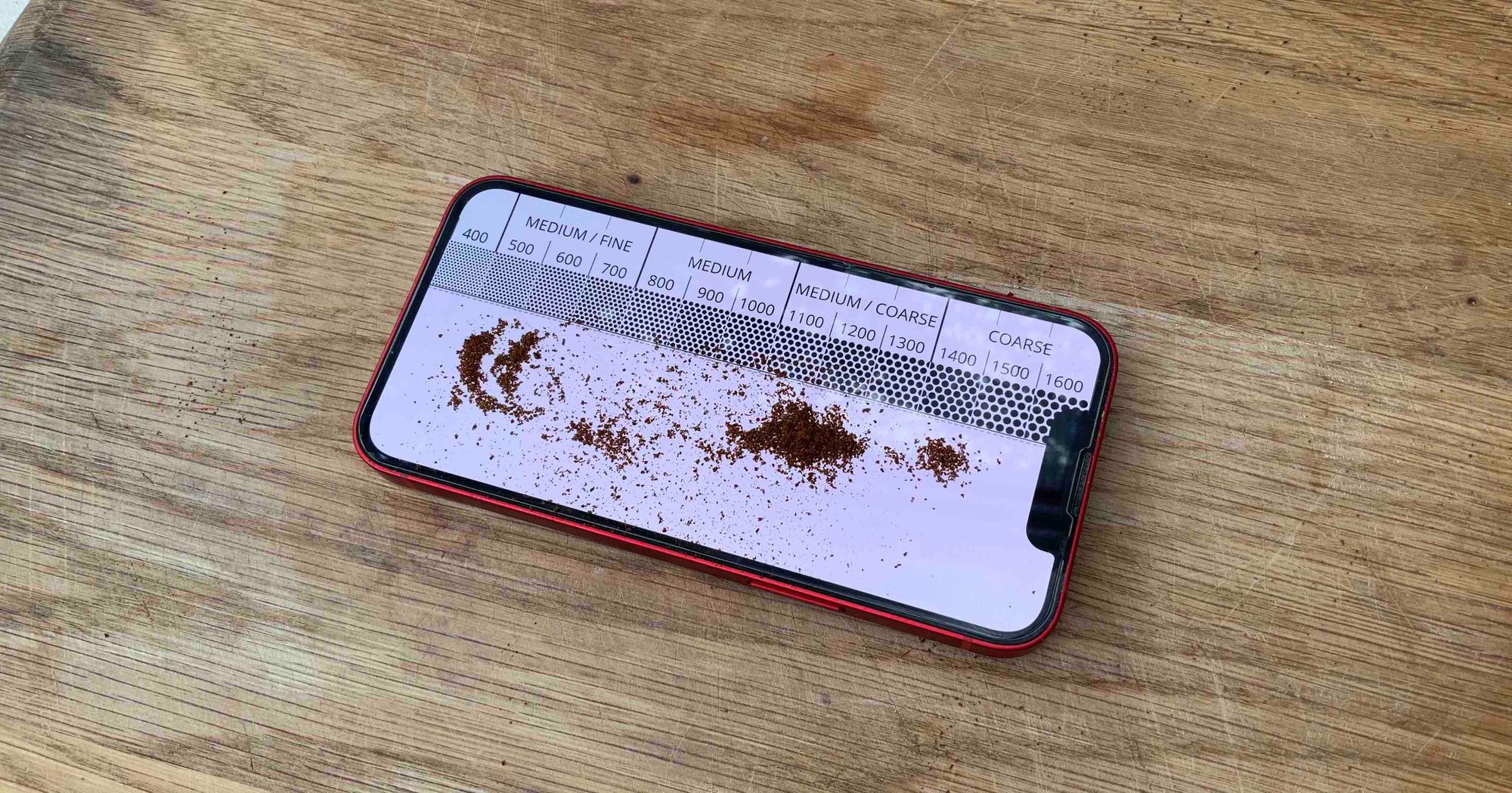 Measure Coffee Grind Size with iPad and iPhone