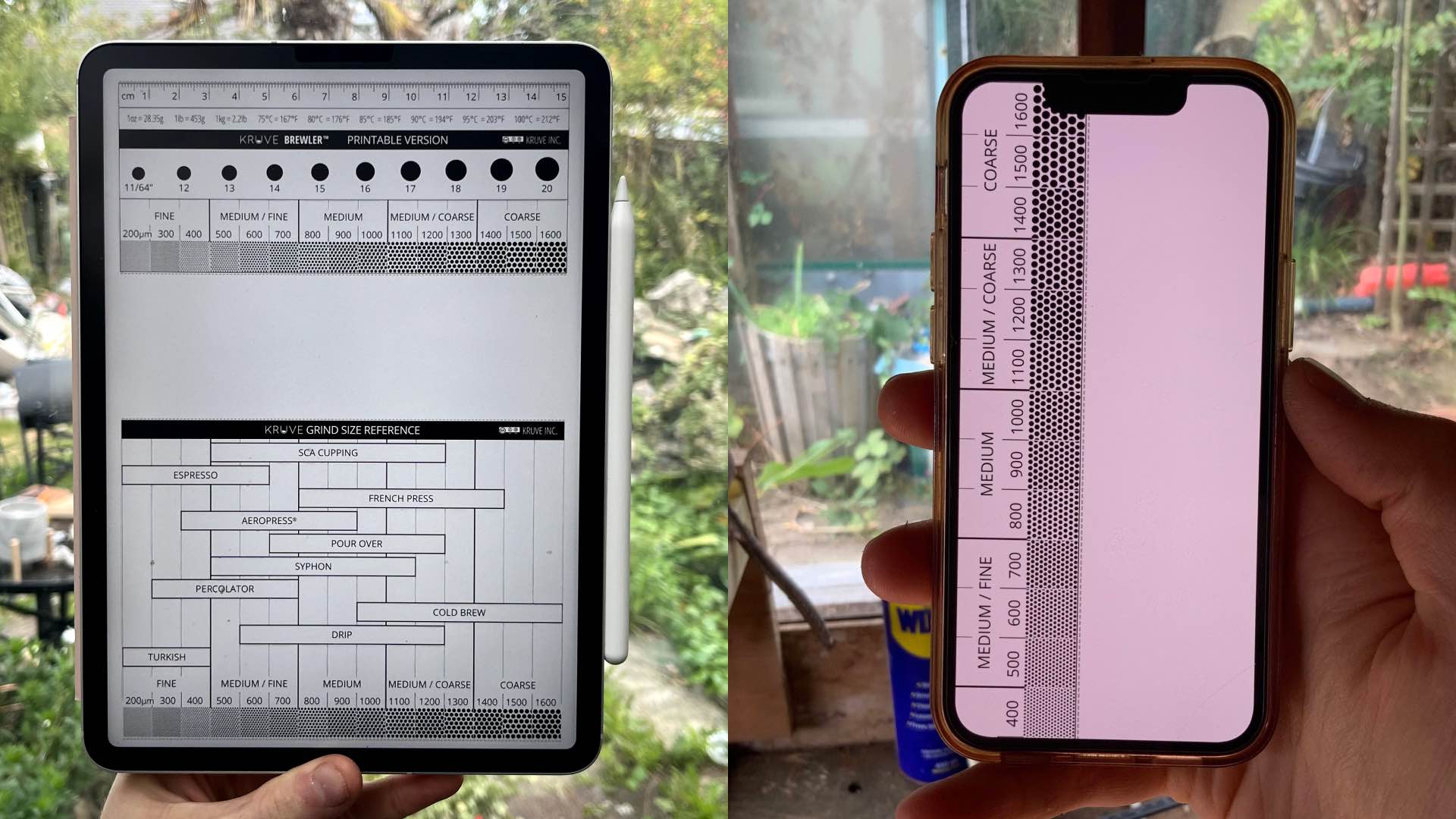 Measure Coffee Grind Size with iPad and iPhone